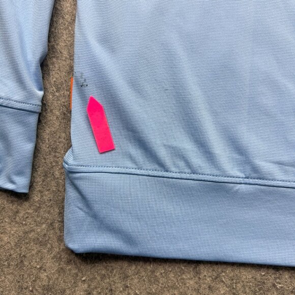 Stitch 1/4 Zip Pullover Men L Blue Performance Long Sleeve Stretch Golf Jacket - Picture 11 of 16